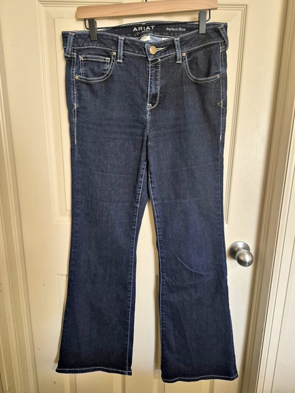 Ariat Ultra Stretch Perfect Rise Katie Flare Jeans Blue Waist 32R